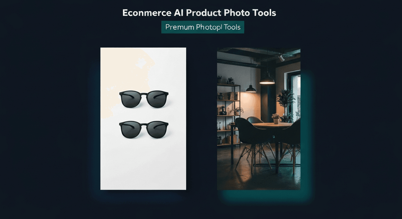 Side-by-side comparison of a product shown in a clean white background catalog shot versus a full AI lifestyle scene, representing the Prodofoto vs Photoroom decision for Shopify merchants.