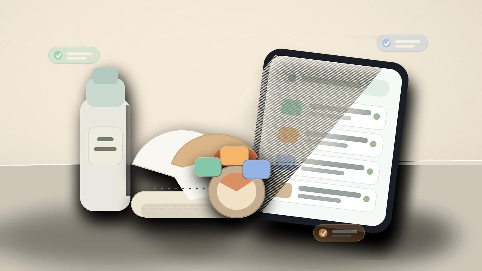 Checklist layout of a Shopify product creative being prepared for a TikTok Search Ads result on the search results page