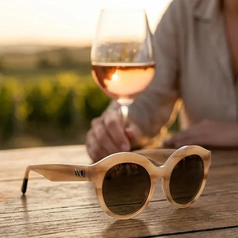 AI-generated lifestyle photo of sunglasses created with Prodofoto